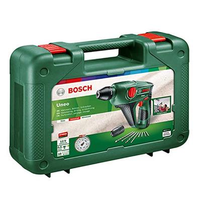 Bosch Groen Uneo 12V Li-Ion accu boorhamer set in koffer met 1 x 2,5Ah accu - 060398400D