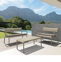 ALTEREGO SIDONY XL Lage tafel - Taupekleur - thumbnail