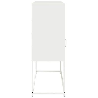 Dressoir 100,5x39x107 cm koudgewalst staal wit