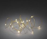 Konstsmide 1461-180 Micro-lichtketting Binnen werkt op batterijen Aantal lampen 40 LED Warmwit Verlichte lengte: 3.9 m Timer - thumbnail