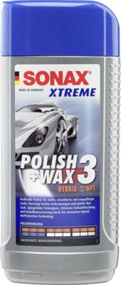 SONAX auto polijstmiddel "xtreme polish+wax 3 hybrid npt" polish & wax 3 nanopro xtreme 500 ml