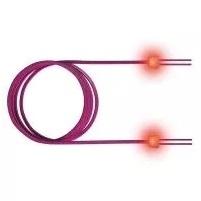 saCon glasvezel LED patchkabel duplex 50/125µm OM3, SC/SC , turkoois, 3 m