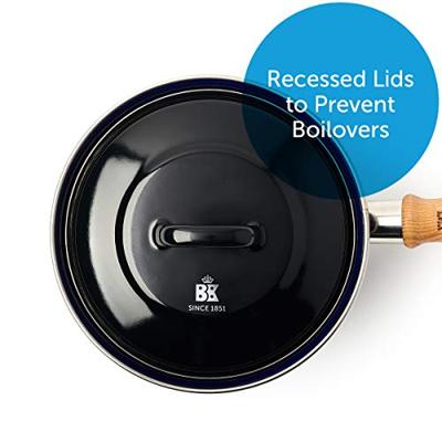 Indigo steelpan met deksel Zwart