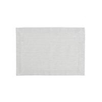 Linen&More Placemat Streep 4 Stuks Lichtgrijs/Katoen - thumbnail