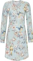 Blauw nachthemd bloemen vogels - thumbnail