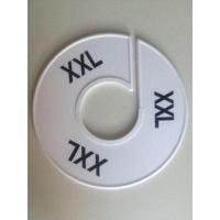 Maatring 11 cm wit/zwart XXL - thumbnail