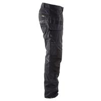 Blåkläder Service werkbroek met stretch en spijkerzakken 14961330 | Zwart/Donkergrijs | Maat 62 - 7330509555835 - thumbnail