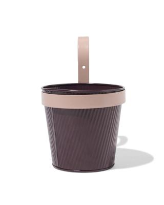 HEMA Plantenbak balkon 13x21x21cm met haak paars