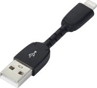 Renkforce RF-3346622 USB-kabel USB 2.0 USB-A stekker, Apple Lightning stekker 0.30 m Zwart Incl. aan/uitschakelaar, Vergulde steekcontacten - thumbnail
