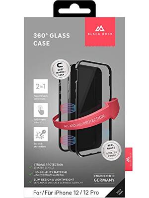 Black Rock 360° Glass Cover for Apple iPhone 12/12 Pro Black