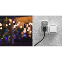 Tweewegschakelaar + 2P+E stopcontact - QUARX - Aqua Pro - IP55 - 16A stopcontact + 10A schakelaar - Snelkoppeling - Wit - thumbnail