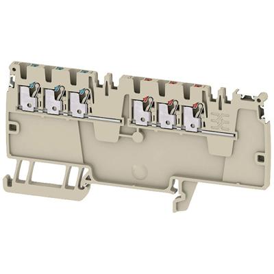 Weidmüller 2675550000 Verdeler-serieklem 3.5 mm Push-In-klem, Steekaansluiting Donkerbeige 50 stuk(s) Piece