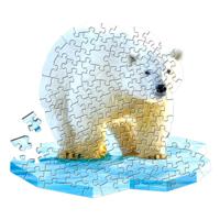 Shape Puzzel Ijsbeer, 100st. - thumbnail