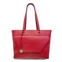 Leren laptoptas dames 15.6 inch - rood - MŌSZ Denise - thumbnail