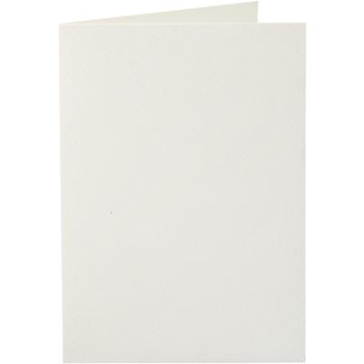 Creativ Company Kaarten, afmeting kaart 10,5x15 cm, 220 gr, off-white, 10 stuk/ 1 doos - thumbnail