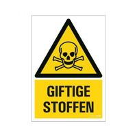 Bord Giftige stoffen - 230x330 mm. - thumbnail