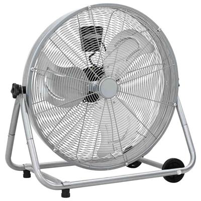 VidaXL Trommelventilator met wiel zilver 73 x 42 x 70 cm aluminium VidaXL Trommelventilator met wiel zilver 73 x 42 x 70 cm aluminium