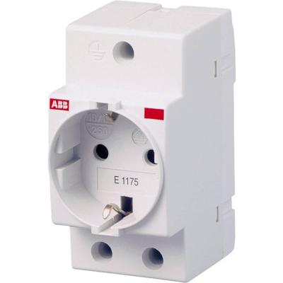 DIN-rail contactdoos zonder klapdeksel ABB E1175 Grijs