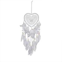 Creatieve hand-geweven ambachten Dream Catcher huis auto muur opknoping decoratie type: zonder licht (wit) - thumbnail