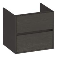 Brauer Adore - Onderkast - 60 cm - met 2 Softclose Lades Greeploos en 1 Sifon Uitsparing - Timber Anthracite - thumbnail