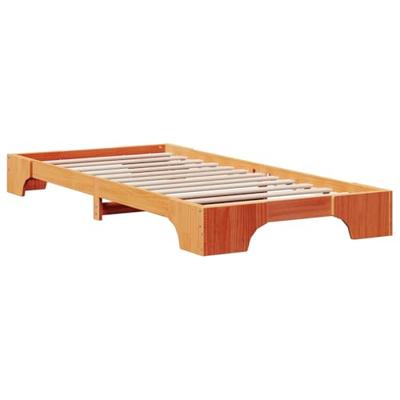 Bedframe Wasbruin 90 x 200 cm Massief grenenhout