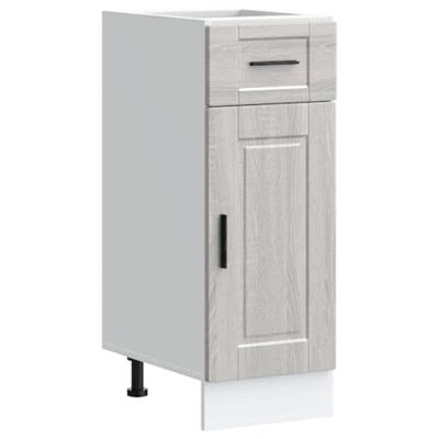 Keuken onderkast "Porto" bewerkt hout grijs sonoma eiken