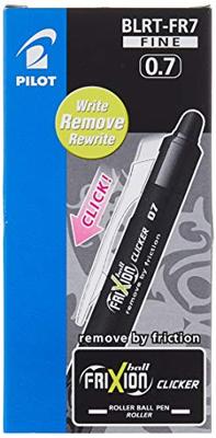 Rollerpen pilot frixion blrt-fr7 clicker m blauwzw | 12 stuks