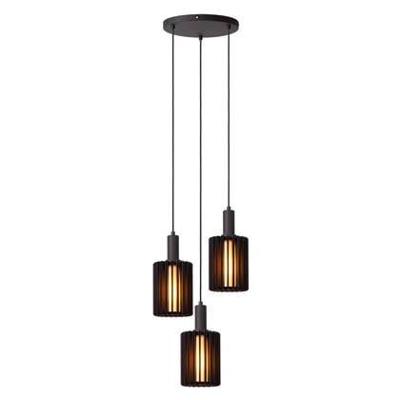 Lucide LAMBRES - Hanglamp - 3xE27 - Zwart
