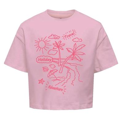 Kids ONLY zomer top S/S meisjes - loose fit - roze - Kogvacay
