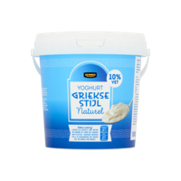 Jumbo Yoghurt Griekse Stijl Naturel 10% Vet 1KG - thumbnail