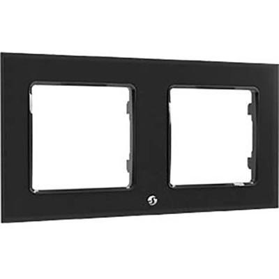 Decoratieve omlijning voor lichtschakelaar Shelly WF2_BLACK Zwart Metaal Plastic