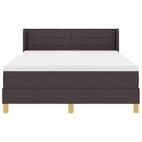 Boxspringbed met matras Donkerbruin 200 x 160 cm Polyester - thumbnail