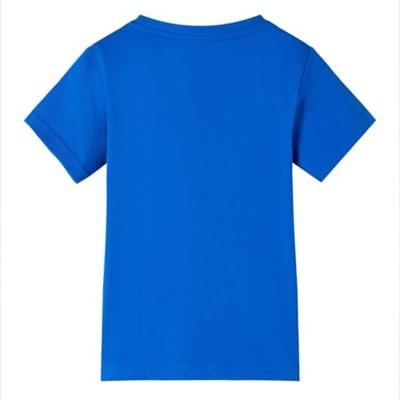 Kindershirt 116 felblauw - thumbnail