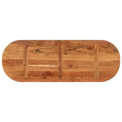 Tafelblad ovaal 140x50x2,5 cm massief acaciahout