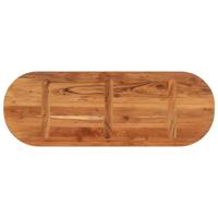 Tafelblad ovaal 140x50x2,5 cm massief acaciahout - thumbnail