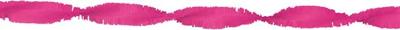 Crepe papier slinger hotpink 6 meter