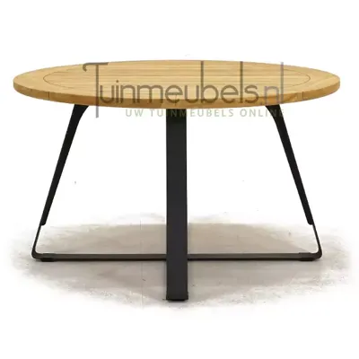 Tuintafel Basso Teak 130 cm Rond Tuintafel Basso Teak 130 cm Rond