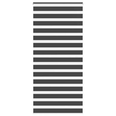 VidaXL Zebra rolgordijn 95x200 cm stofbreedte 90,9 cm zwart