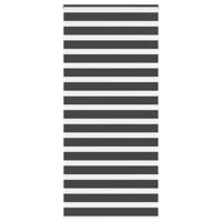 VidaXL Zebra rolgordijn 95x200 cm stofbreedte 90,9 cm zwart - thumbnail