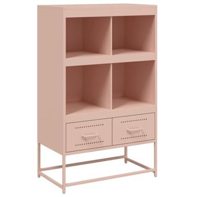 Hoge kast 68x39x111,5 cm staal roze Hoge kast 68x39x111,5 cm staal roze