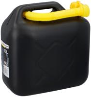 Dunlop Jerrycan 10 Liter - Benzine en Water - UN-Gecertificeerd voor Gevaarlijke Vloeistoffen - Incl. Trechter/Benzineslang - Zwart/Geel - thumbnail