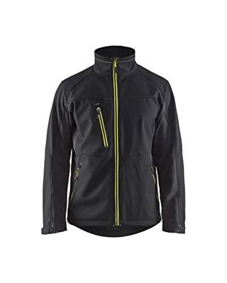 Blåkläder Softshell Jack 49502516 | Zwart/High-Vis Geel | Maat XS - 7330509535035 Blåkläder Softshell Jack 49502516 | Zwart/High-Vis Geel | Maat XS - 7330509535035