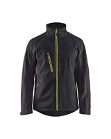 Blåkläder Softshell Jack 49502516 | Zwart/High-Vis Geel | Maat XS - 7330509535035 - thumbnail