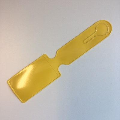 Kofferlabel 55x230mm geel insteek 250st Kofferlabel 55x230mm geel insteek 250st