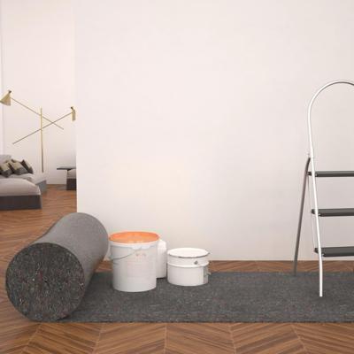 VidaXL Schildersvlies anti-slip 50 m 280 g/m² grijs
