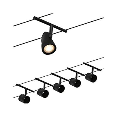 Paulmann WireDC Set Cup Kabelbasissysteem GU5.3 Zwart (mat), Chroom