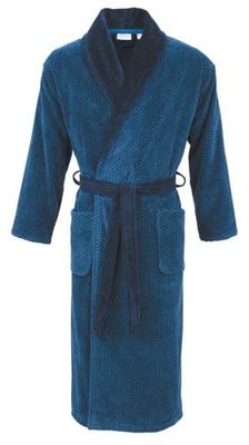 Carl Ross Carl Ross badjas met sjaalkraag 665200 night blue/sapphire 48/50