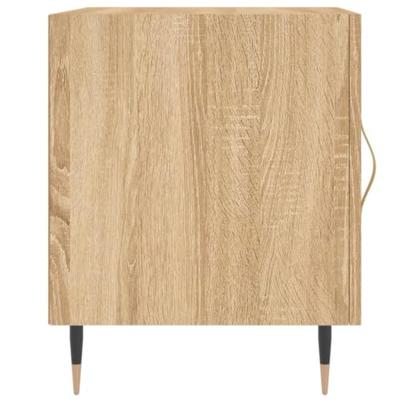 Nachtkastjes 2 st 40x40x50 cm bewerkt hout sonoma eikenkleurig