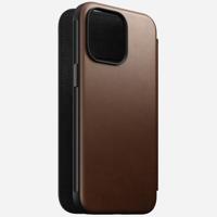 Nomad Modern lederen folio iPhone 15 Pro Max - Rustic Brown - thumbnail