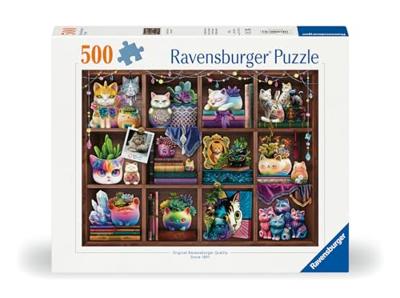 Ravensburger legpuzzel cubby cats and succulents, 500st.